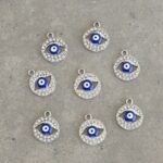 DIJE METAL OJO TURCO COLGANTE X 12 UNIDADES. (EMA 26-28)