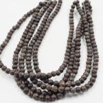 PIEDRA NATURAL JASPE MARRÓN BOLITA 8MM X UNA DE TIRA 38 CM.
(EMA 22-2)