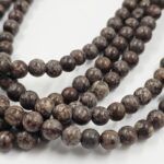 PIEDRA NATURAL JASPE MARRÓN BOLITA 8MM X UNA DE TIRA 38 CM.(EMA 22-2) - Imagen 2