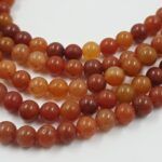 PIEDRA NATURAL CORNALINA BOLITA 6MM X UNA TIRA 38 CM.
(EMA 22-5) - Imagen 2