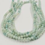 PIEDRA NATURAL AVENTURINA VERDE BOLITA 6MM X UNA TIRA 38 CM. 
(EMA 22-4)