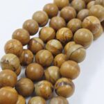 PIEDRA NATURAL JASPE MARRÓN. BOLITA 6MM  X UNA TIRA 38 CM.
(EMA 22-15) - Imagen 2