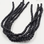 PIEDRA NATURAL PIEDRA VOLCÁNICA. BOLITA 6MM X UNA TIRA 38 CM.
(EMA 22-13)