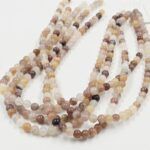 PIEDRA NATURAL CUARZO BOLITA 6MM X UNA TIRA 38 CM.
(EMA 22-6)