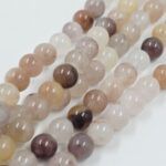 PIEDRA NATURAL CUARZO BOLITA 6MM X UNA TIRA 38 CM.
(EMA 22-6) - Imagen 2