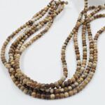 PIEDRA NATURAL JASPE  DALMATA  BOLITA 4MM X UNA TIRA 38 CM.
(EMA 22-19)