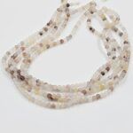 PIEDRA NATURAL 38 CM CUARZO  BOLITA 4MM  X UNA TIRA 38 CM.
(EMA 22-17)