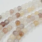 PIEDRA NATURAL 38 CM CUARZO  BOLITA 4MM  X UNA TIRA 38 CM.
(EMA 22-17) - Imagen 2