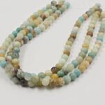 PIEDRA NATURAL AMAZONITA BOLITA 8MM X UNA TIRA 38 CM.
(EMA 22-22)