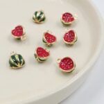 DIJE SANDIA DE METAL 15*10MM X 12 UNIDADES (EMC 21-2)