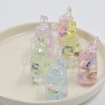 DIJES PARA LLAVERO 4.4*2.8 CM BRILLAN EN LA OSCURIDAD X 6 UNIDADES SURTIDOS (EMC 16-3)