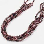 PIEDRA NATURAL RODONITA BOLITA 4MM X TIRA 38CM (EMC 25-23-1)