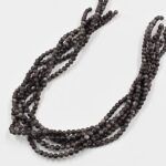 PIEDRA NATURAL OBSIDIANA PLATEADA/NEGRO/MARRON/GRIS BOLITA 4MM X TIRA 38CM (EMC 25-11-1)