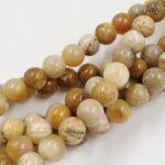 PIEDRA NATURAL JASPE 4MM X TIRA 38CM (EMC 25-18-1) - Imagen 2