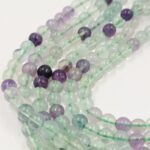 PIEDRA NATURAL FLUORITA MULTICOLOR BOLITA 6MM TIRA 38 CM (EMC  25-2-2) - Imagen 2