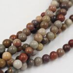 PIEDRA NATURAL JASPE POLICROMO BOLITA 4MM X TIRA 38CM ( EMC 25-24-1) - Imagen 2