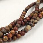 PIEDRA NATURAL JASPE PICASSO BOLITA 4MM X TIRA 38CM ( EMC 25-7-1) - Imagen 2