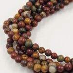 PIEDRA NATURAL JASPE PICASSO BOLITA 6MM X TIRA 38CM (EMC 25-7-2) - Imagen 2