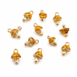 DIJE HONGUITO OCRE DE METAL 14*9MM X 12 UNIDADES (EMC 21-5)