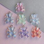 DIJE RESINA OSITO GLITTER 20*18MM X 12 UNIDADES(EMA 5-18)