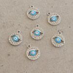DIJE METAL OJO TURCO COLGANTE X 12 UNIDADES. (EMA 26-26)