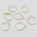 ARO ARGOLLA DORADO 2CM.
 X 12 UNIDADES.