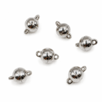 PACK X 24 UNIDADES CIERRE IMAN REDONDO NIQUEL 10MM (EMC 22-6)