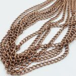 CADENA ALAMBRE COBRE 1,2 MM ESLABON 7 X 5MM X 100 MTS.