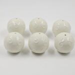 CERÁMICA PARA BORLAS ESFÉRAS TONO NATURAL X 6 UNIDADES. - Imagen 2