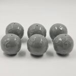 CERÁMICA PARA BORLAS ESFÉRAS TONO GRIS X 6 UNIDADES. - Imagen 2
