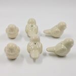 CERÁMICA PARA BORLAS PAJARITO TONO VISÓN X 6 UNIDADES. - Imagen 2