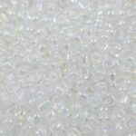 MOSTACILLÓN DE VIDRIO 4MM TONO TRANSPARENTE TORNASOL.X 500 GRS.