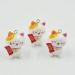 DIJE GATITO RESINA CON GANCHO FRASE BUENA FORTUNA 2.5*1.5MM X UNIDAD (EMC 7-1) 5