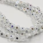 OJO TURCO COLOR BLANCO TORNASOL 8MM X TIRA (EMC18-7) - Imagen 2