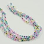 OJO TURCO VIDRIO COLORES PASTEL SURTIDOS 8MM X TIRA (EMC18-5-2)