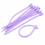 PRECINTOS SILICONADOS OVALADOS LAVANDA DE 21CM X 10 UNIDADES (EMC 1-8)