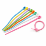 PRECINTOS SILICONADOS OVALADOS SURTIDOS 21CM X 10 UNIDADES 
(EMC 1-8)