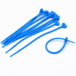 PRECINTOS SILICONADOS CORAZON CORAZON AZUL 21CM X 10 UNIDADES (EMC 1-7)