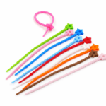 PRECINTOS SILICONADOS COLOR SURTIDO 21CM X 10 UNIDADES (EMC 1-10)