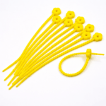 PRECINTOS SILICONADO FLOR AMARILLA DE 21CM X 10 UNIDADES (EMC 1-9)