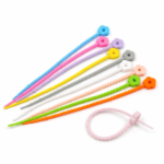 PRECINTOS SILICONADOS COLOR SURTIDO DE 21CM X 10 UNIDADES (EMC 1-9)