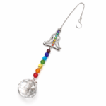 COLGANTE BUDA 7 CHAKRAS Y COLGANTE DE CRISTAL 4*27CM (26-2)