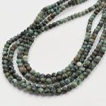 PIEDRA NATURAL JASPE TURQUESA BOLITA 6MM X UNA TIRA 38 CM.(EMC 25-26-2)