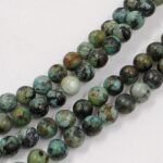 PIEDRA NATURAL JASPE TURQUESA BOLITA 4MM X UNA TIRA 38 CM.(EMC 25-26-1) - Imagen 2