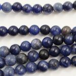 PIEDRA NATURAL SODALITA AZUL/NEGRO BOLITA 4MM X TIRA 38 CM (25-21-1) - Imagen 2