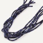 PIEDRA NATURAL SODALITA AZUL/NEGRO BOLITA 4MM X TIRA 38 CM (25-21-1)