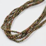 PIEDRA NATURAL 38CM JASPE UNAKITA BOLITA 6MM X TIRA 38CM  25-3-2)