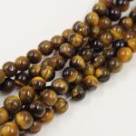 PIEDRA NATURAL OJO DE TIGRE BOLITA 6MM X TIRA 38CM (EMC 25-9-2) - Imagen 2