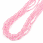 PIEDRA NATURAL CUARZO ROSA BOLITA 4MM X TIRA 38CM (EMC 25-6-1)