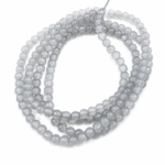 CUENTAS DE VIDRIO GRIS 4MM X TIRA (EMC 53-70)